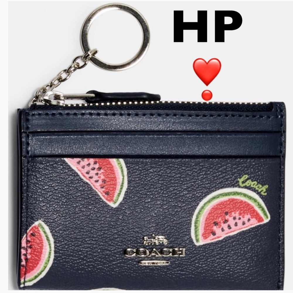 ๐๐COACH MINI ID CASE w/ WATERMELON PRINT ๐๐ - Picture 1 of 3